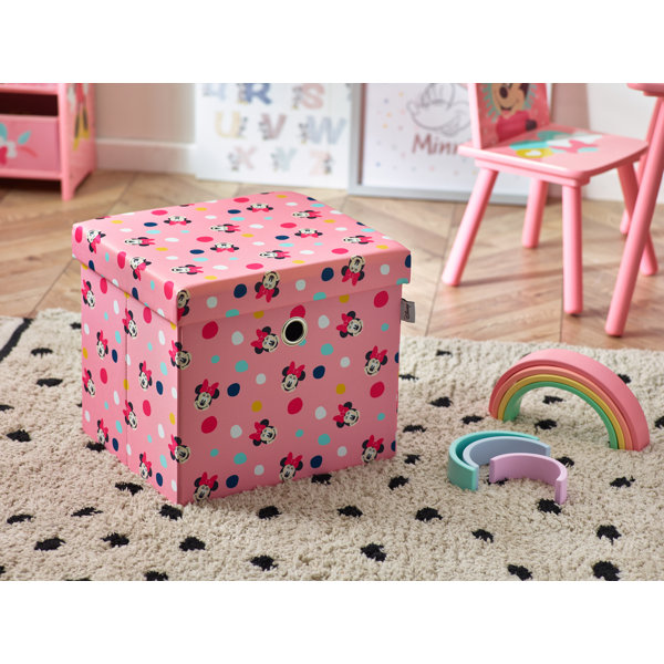 Disney Minnie Mouse Foldable Ottoman with Storage Wayfair.co.uk
